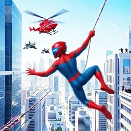 Ikon Flying Spider Hero Action Game